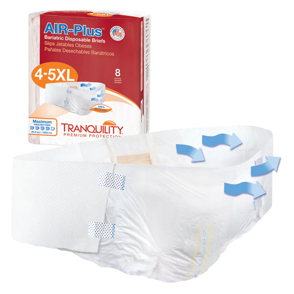 Tranquility® Air-Plus® Hi-Rise™ Bariatric Briefs - Image 4