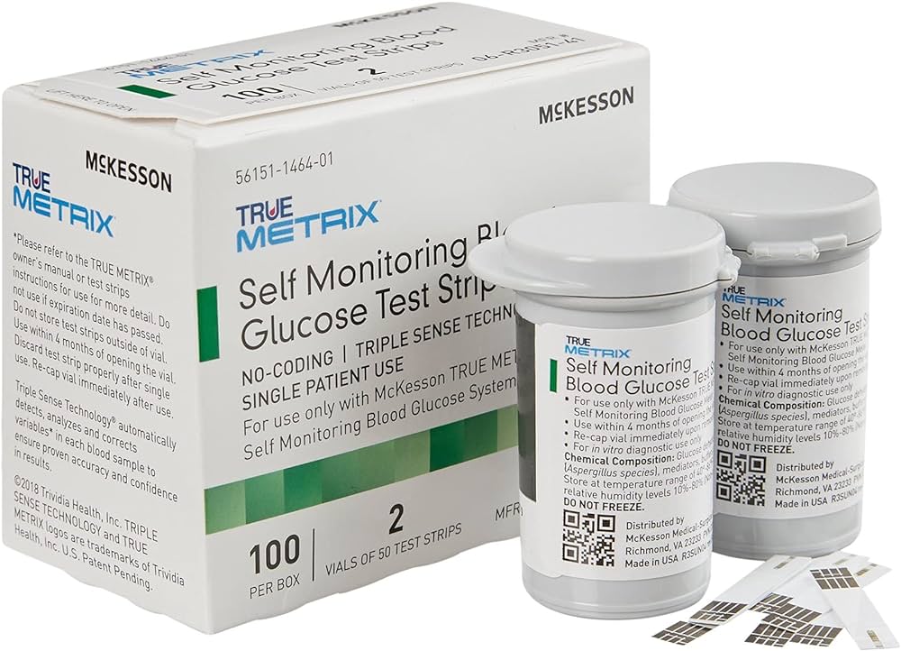 TRUE METRIX 06-R3051-41 Blood Glucose Test Strips, Case of 1200
