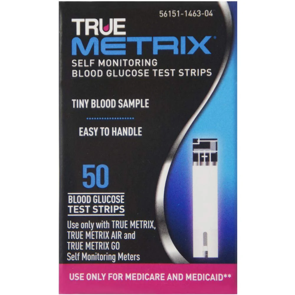 True Metrix Blood Glucose Test Strips