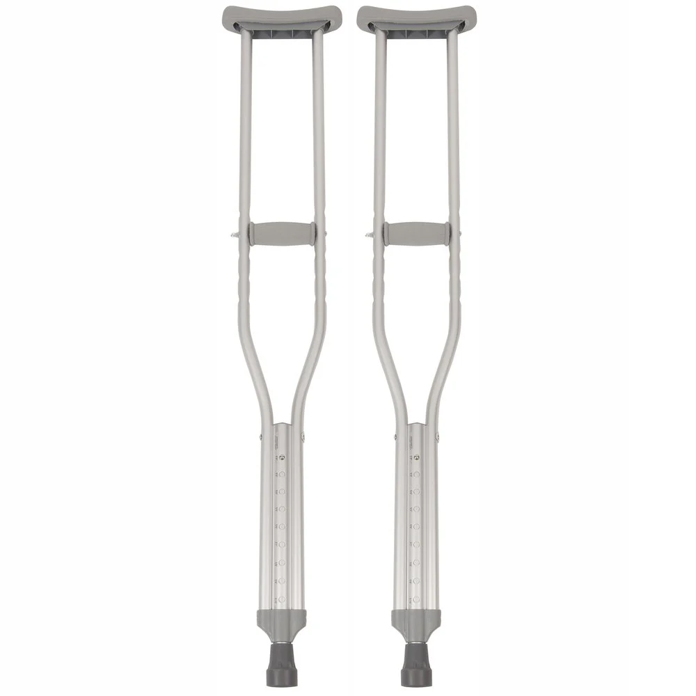 Underarm Crutch McKesson 146-10402-8 Aluminum Adult Tall 350 lbs. 1 pair