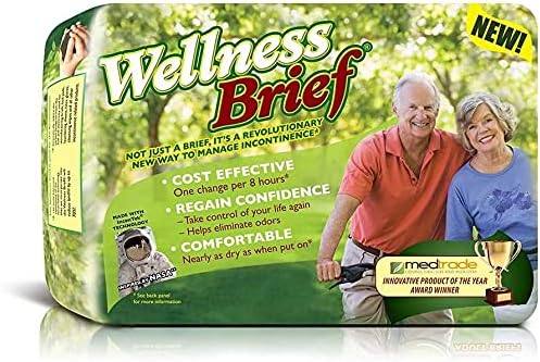 Unique Wellness Absorbent Briefs (Refastenable Tabs), Multiple Sizes