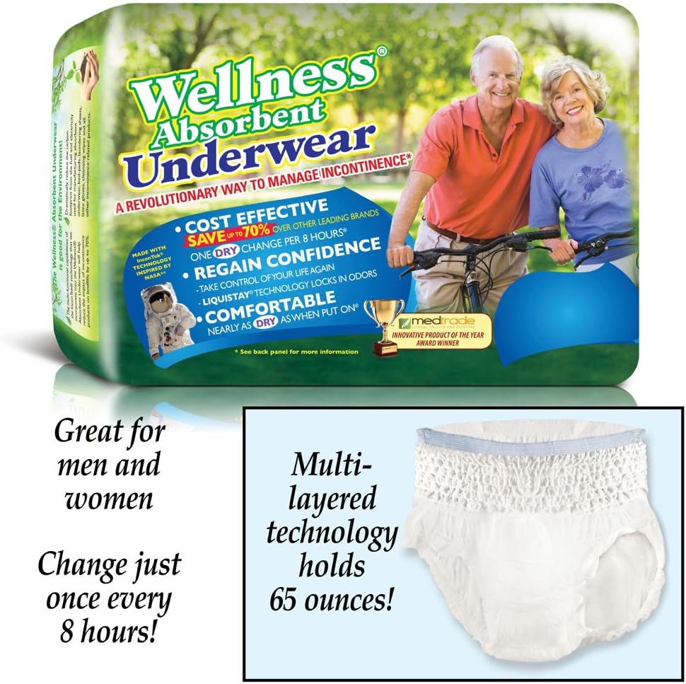 Unique Wellness Absorbent Underwear (Pull-Ups), Multiple Sizes - Image 2