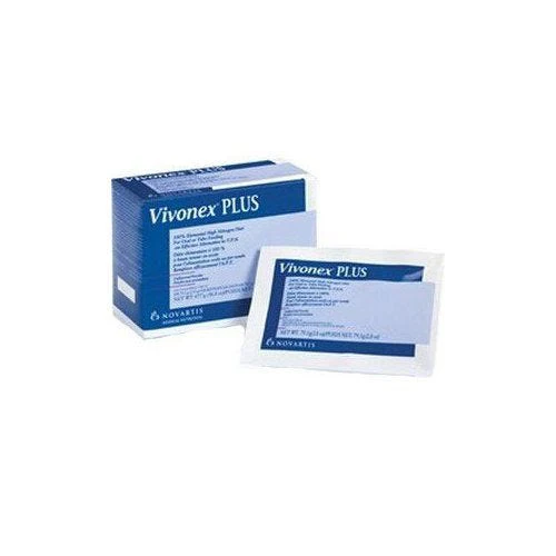 Vivonex Plus Elemental High-Nitrogen Diet Unflavored 2.8 oz. Packet - Case of 36