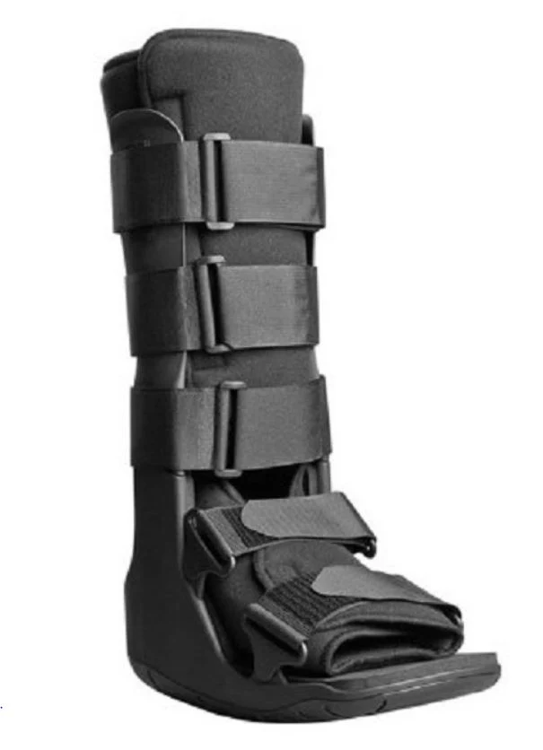 XcelTrax Hook and Loop Tall Walker Boot , Large, Female 11.5 - 13.5, Male 10.5-12.5, 1 Each, Black